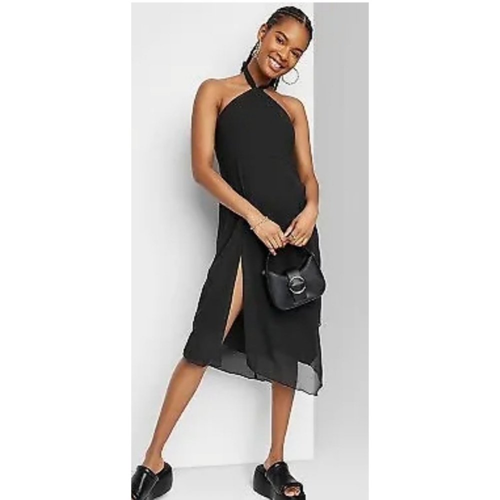 Wild Fable Sleeveless Chiffon dress Black Size XXS